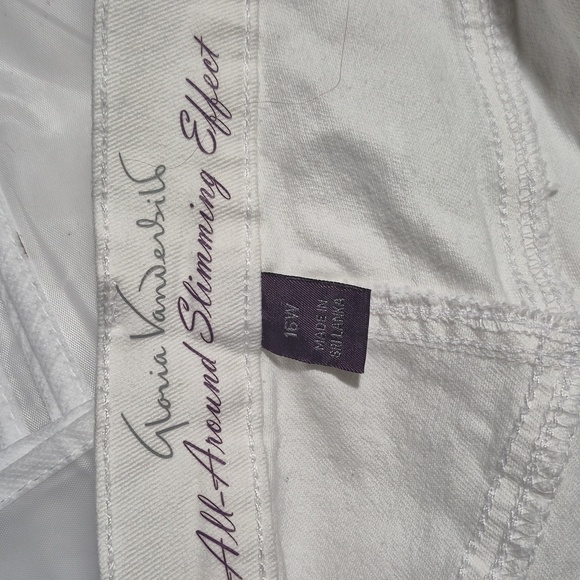 Glorious Vanderbilt Amanda White Stretchy Capris Sz 16W Great condition - Picture 11 of 15